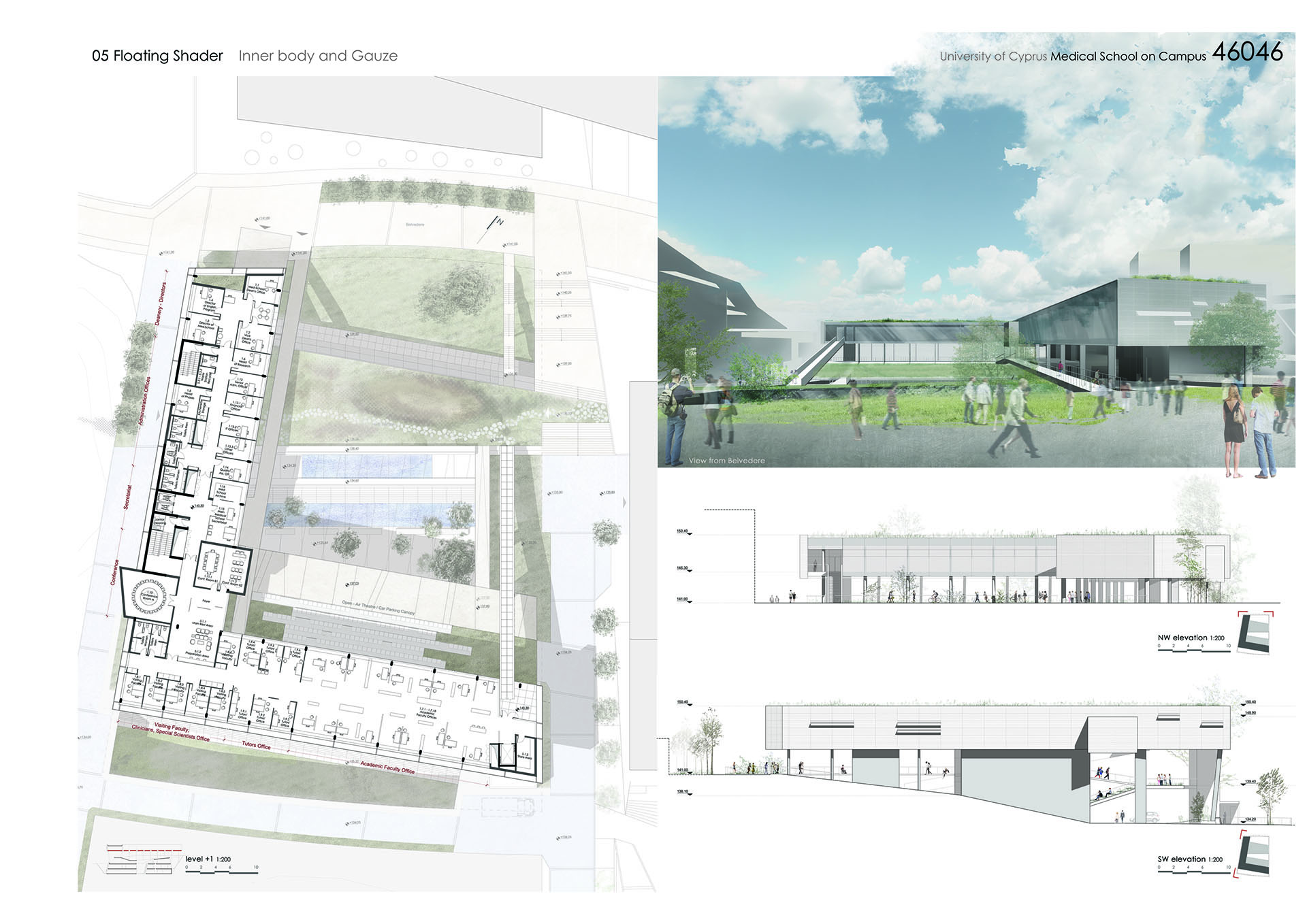 University of Cyprus Med School Architectural Competition - with Ian Ritchie Architects